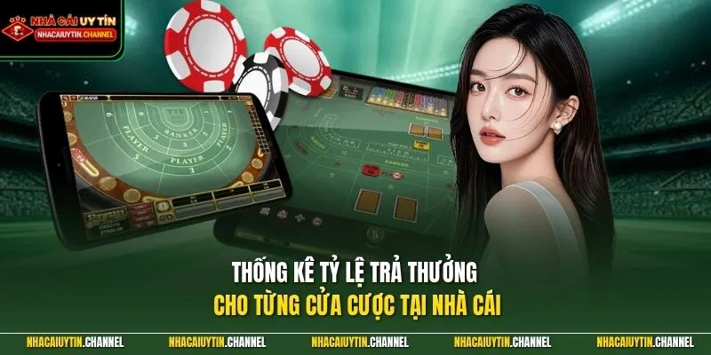 Thống kê tỷ lệ trả thưởng cho từng cửa cược tại nhà cái